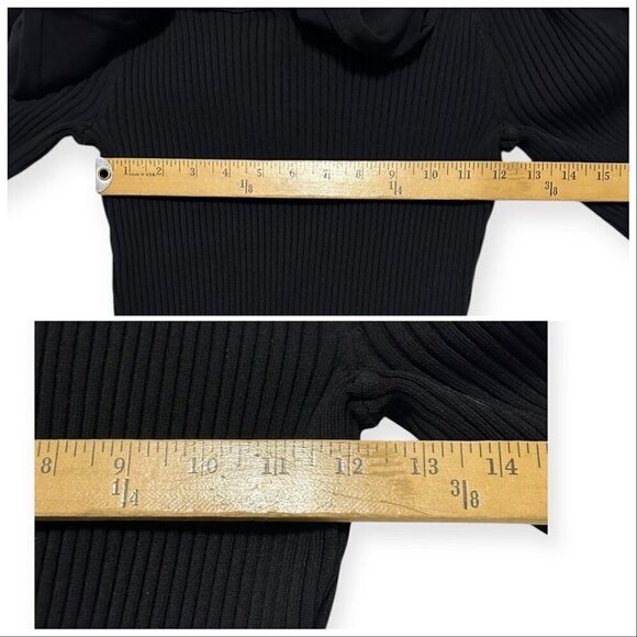 Jonathan Simkhai Isabelle Off-the-shoulder Ruffled Ribbed-knit Top, XL, NWT - Picture 15 of 16